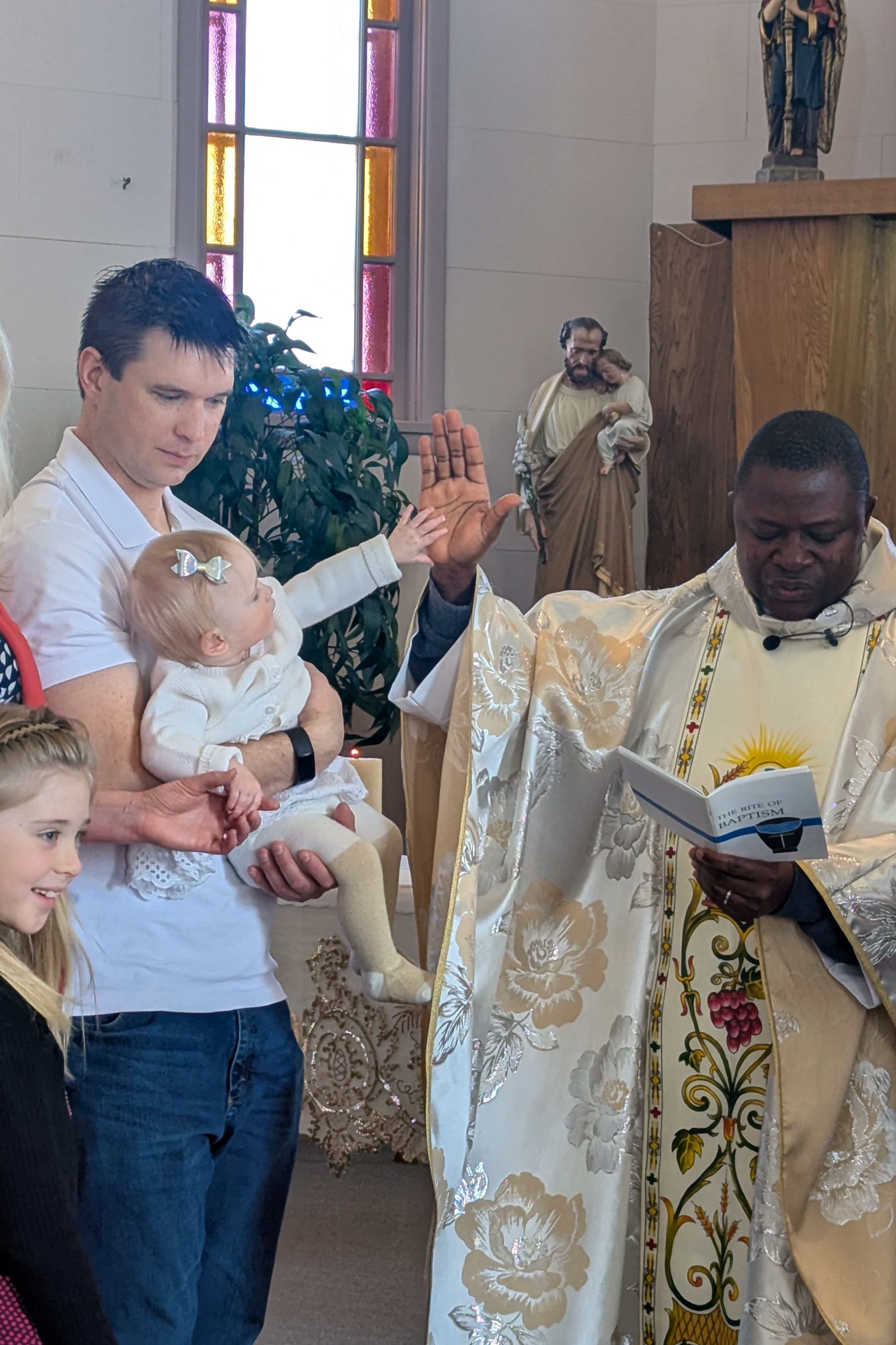 High 5 at baptism